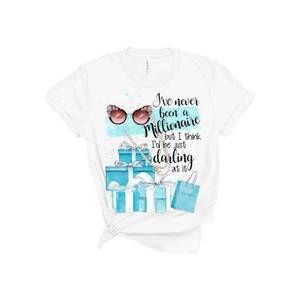 NEW ANNIE & ABBIE women's never been a millionaire top in white